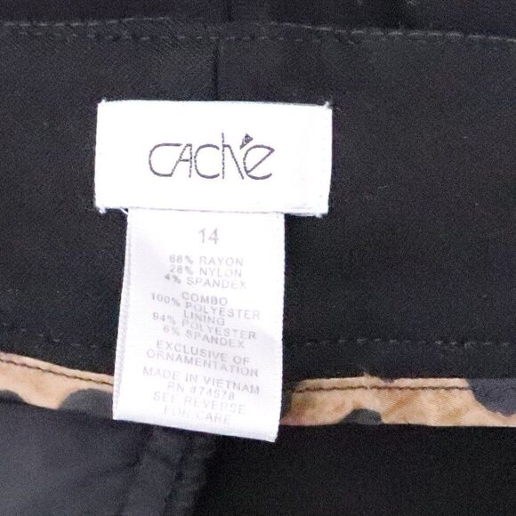 Cache | Bootcut Black Dress Pants 14 - Picture 4 of 5